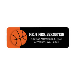 Basketboll Returadress Etikett