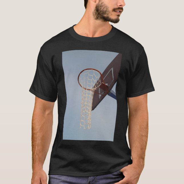 Basketboll Ring låg Vinkel T Shirt (Framsida)