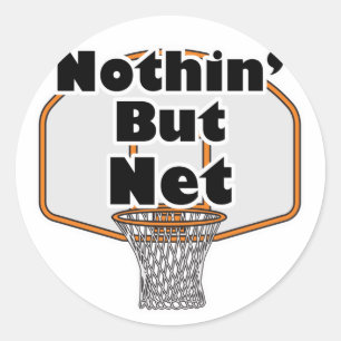 Basketboll ring runt klistermärke