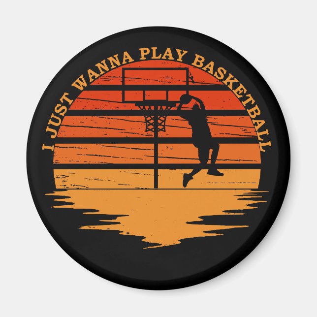 basketboll roliga meningar magnet (Framsidan)