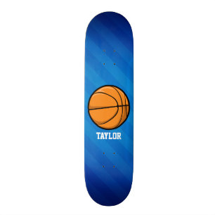 Basketboll, Royal Blue Rand Old School Skateboard Bräda 18 Cm