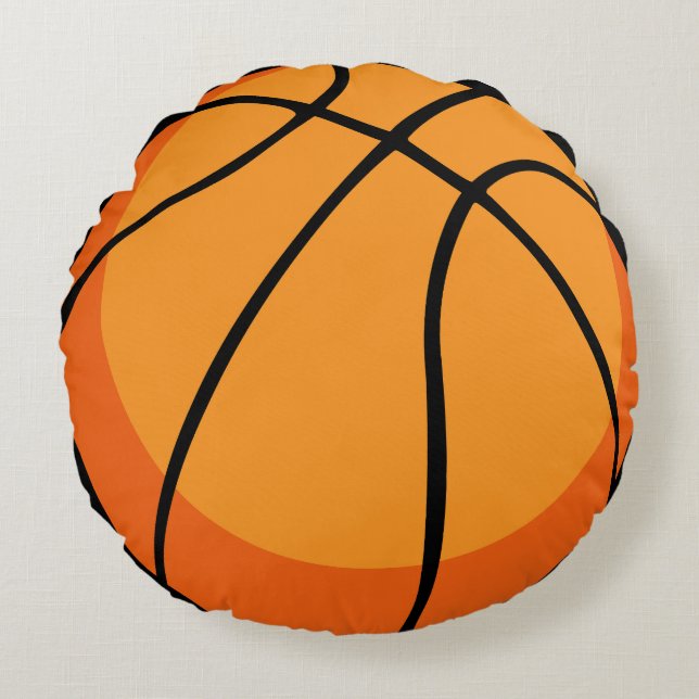 Basketboll Rund Kudde (Framsidan)