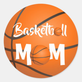 Basketboll Runt Klistermärke