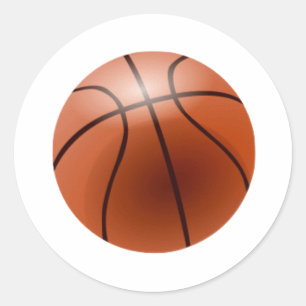 Basketboll Runt Klistermärke