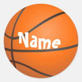 Basketboll Runt Klistermärke