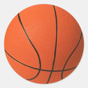 Basketboll Runt Klistermärke