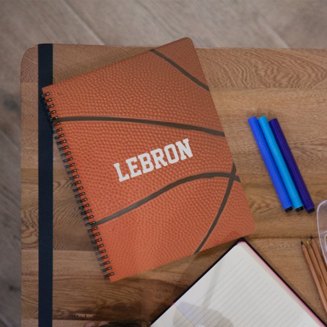 Basketboll Se Personlig för bärbara datorer Anteckningsbok Med Spiral (Skapare uppladdad)