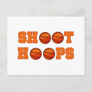 Basketboll Shoot Ringar T-shirts och presenter Vykort
