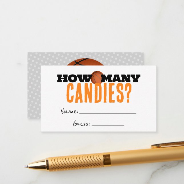 Basketboll Shower hur många kanarier som gissar ko Tilläggskort (Fram/Back In Situ)