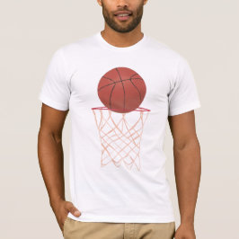 Basketboll skapar basket, sportskjortor tee