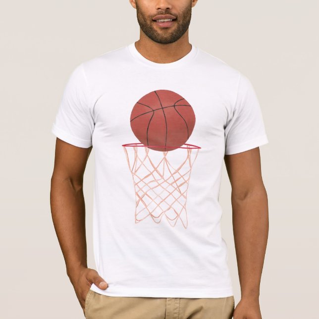 Basketboll skapar basket, sportskjortor tee (Framsida)