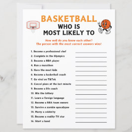 Basketboll som är mest trolig att spela