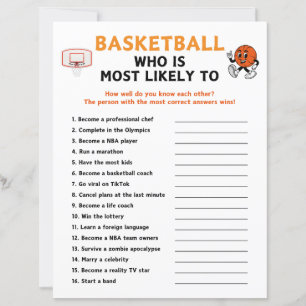Basketboll som är mest trolig att spela