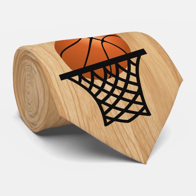 Basketboll som går in i ring slips (Rullad)