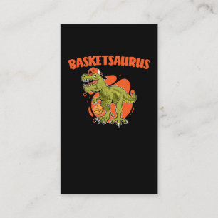 Basketboll spelar Trex Funny Dino Sport Visitkort