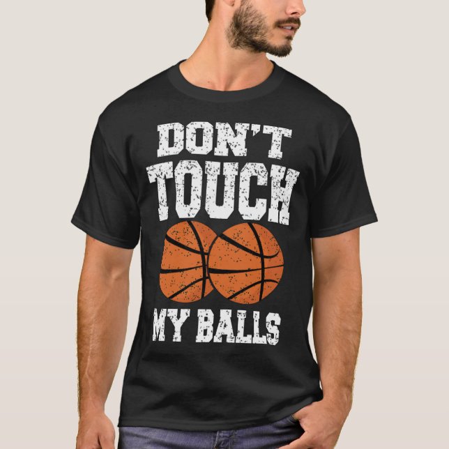 Basketboll-spelarbasket T Shirt (Framsida)