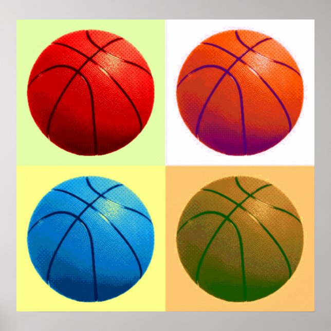 Basketboll spelgrafik poster (Framsidan)
