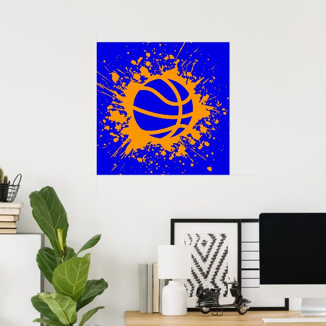 basketboll splatt poster (Hemmakontoret)