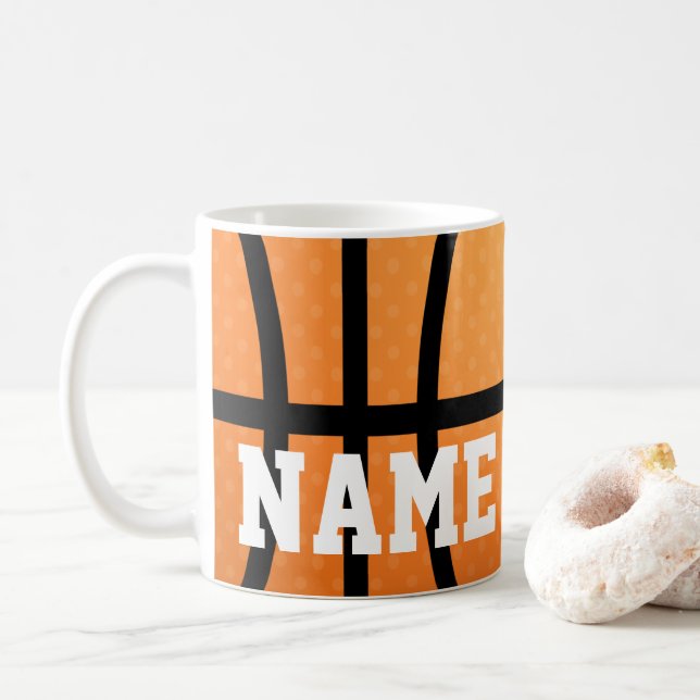 Basketboll, sport, designkaffe Mugg Kopp (Med munk)