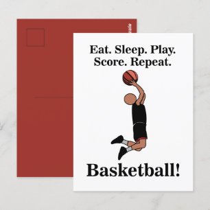 Basketboll Sport Spelare Tränare Vykort