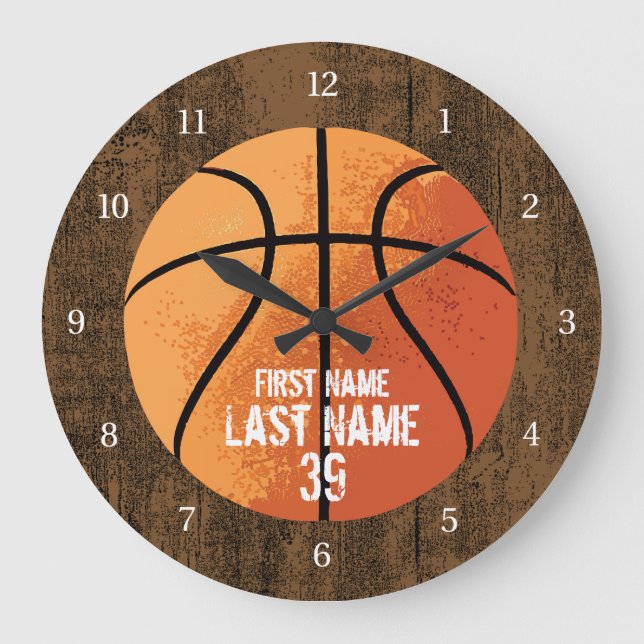 Basketboll Stor Klocka (Framsida)