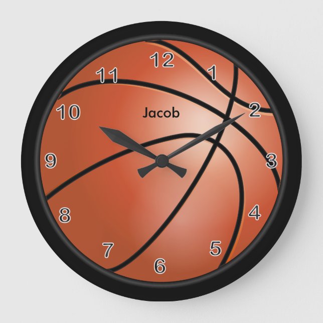 Basketboll Stor Klocka (Framsida)