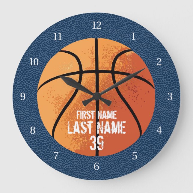 Basketboll Stor Klocka (Framsida)