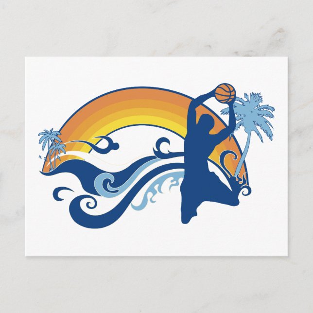 basketboll summersetz vykort (Framsida)