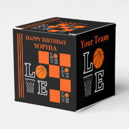 Basketboll Svosh Black Birthday Favor Boxes Presentaskar
