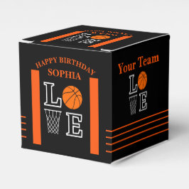 Basketboll Svosh Black Birthday Favor Boxes Presentaskar