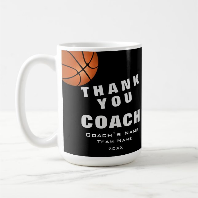 Basketboll Tack coach  Kaffemugg (Vänster)