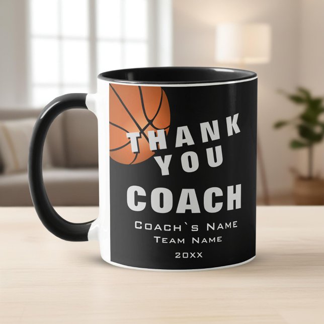 Basketboll Tack coach  Mugg (Skapare uppladdad)