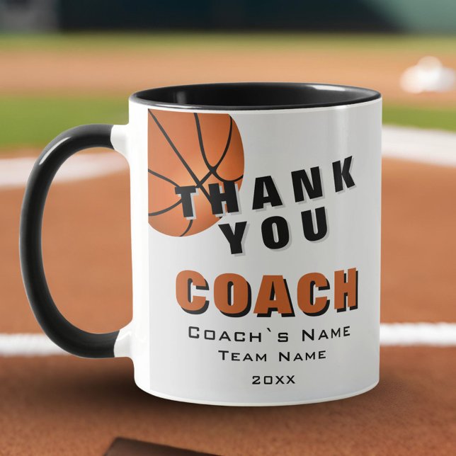Basketboll Tack coach  Mugg (Skapare uppladdad)