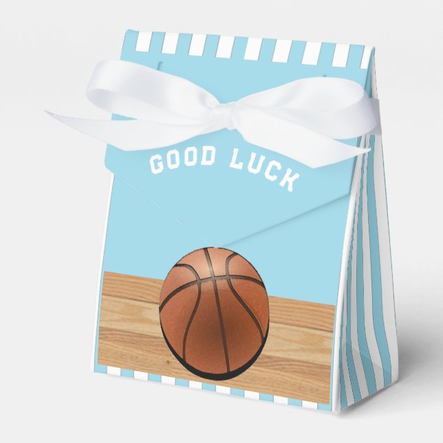 Basketboll Team Light Blue Favoritbox Presentaskar (Framsidan Sidan)