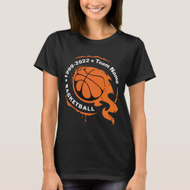 Basketboll Team Namn. Anpassa T-Shirt