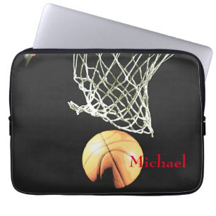 Basketboll teckna ditt namn laptop fodral
