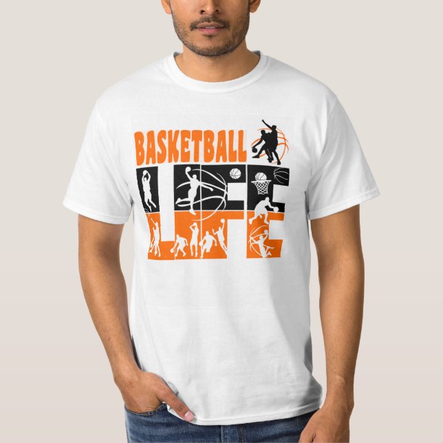 Basketboll - Tee T-Shirt (Framsida)