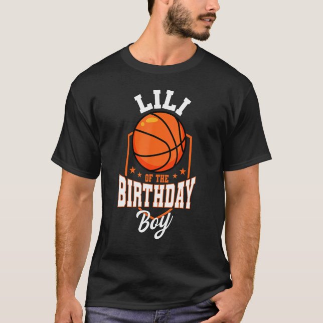 Basketboll tema Bday Par T Shirt (Framsida)