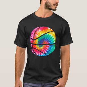 Basketboll Tie Dye Sport Bball Barn Tränare Basket T Shirt
