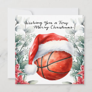 Basketboll till jul julkort