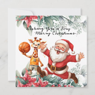 Basketboll till jul julkort