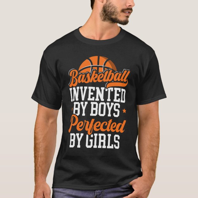Basketboll, uppläst av Boys Ring Junkie Basketball T Shirt (Framsida)