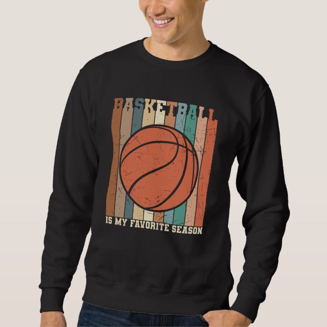 Basketboll - vacker design lång ärmad tröja (Framsida)