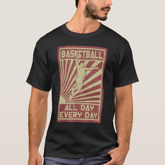Basketboll varje dag t shirt (Framsida)