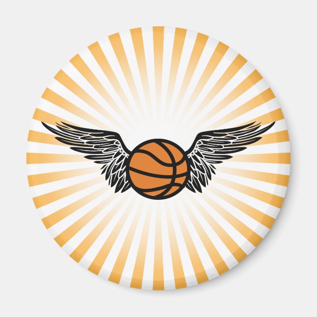 basketboll vingar magnet (Framsidan)