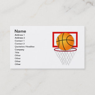 Basketboll Visitkort