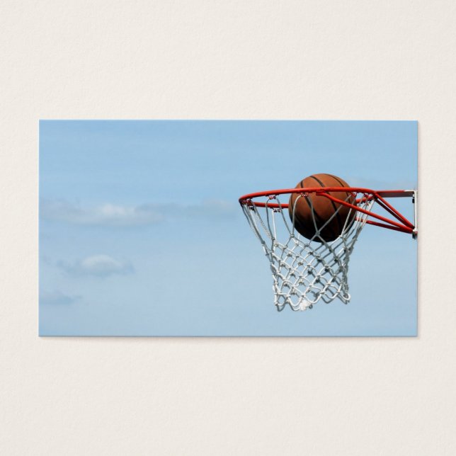 Basketboll Visitkort (Framsidan)