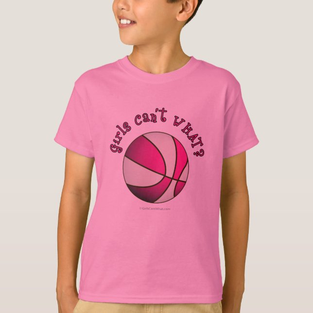 Basketboll - vit/Rosa T Shirt (Framsida)