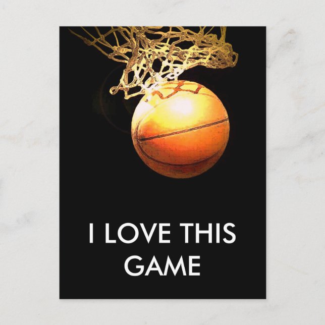 Basketboll Vykort (Framsida)