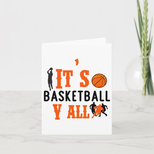 Basketboll Y'all for Roligt Kort (Framsida)